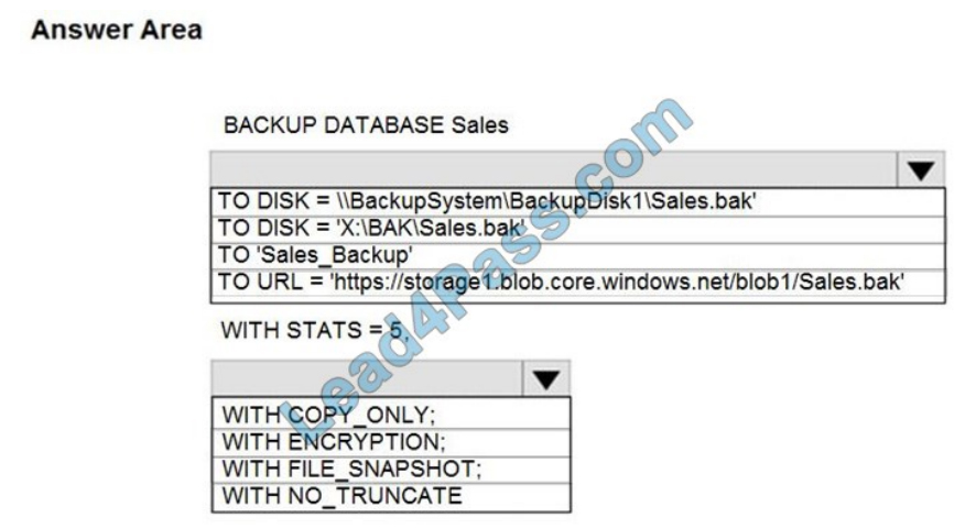 leads4pass dp-300 exam questions q4