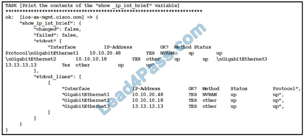 Cisco Certified DevNet Professional 300-910 DEVOPS exam q15