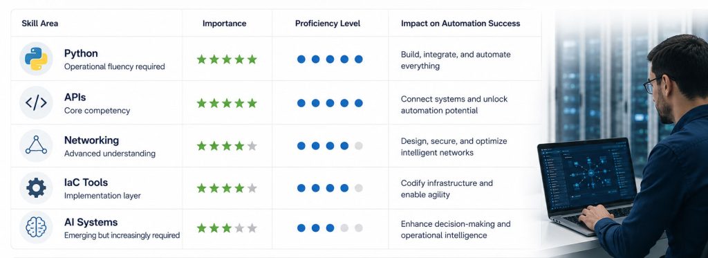 Skills Matrix for Cisco Automation Engineers